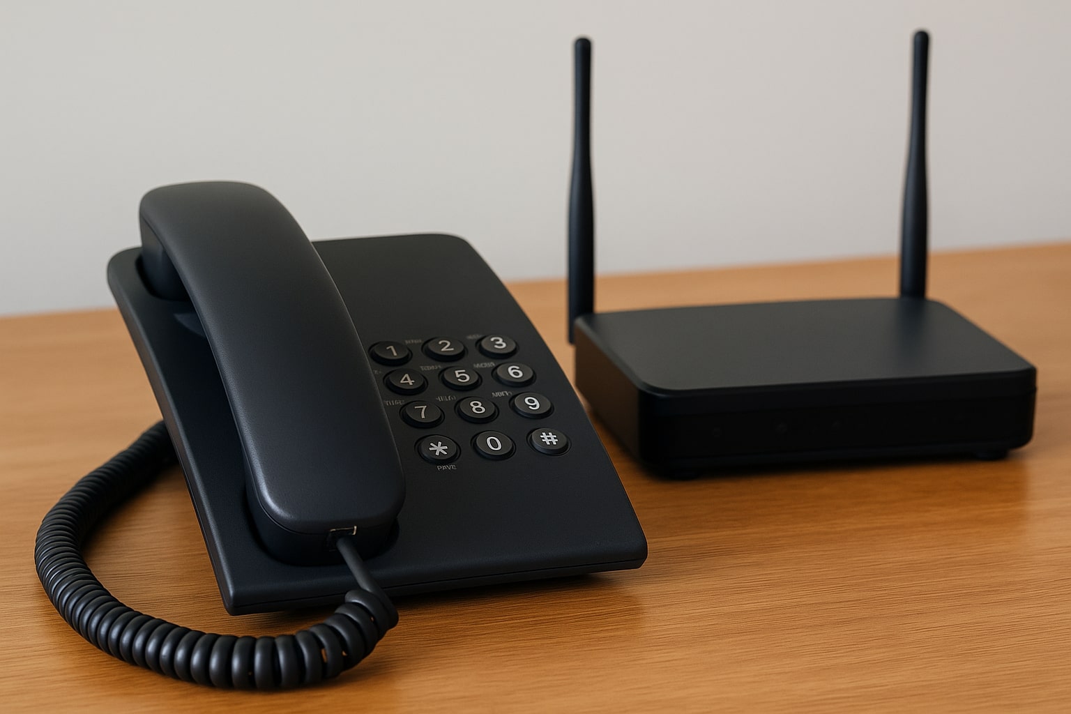 IP-telefoni går via internet.