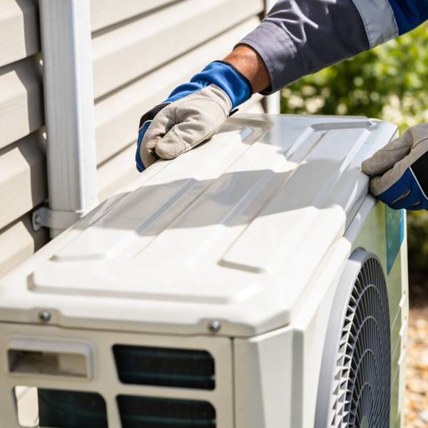 Installation av värmepumpens utedel